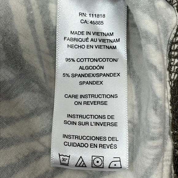 NWT MICHAEL Michael Kors Long Sleeve Zebra Print Bling Logo Top M - Picture 13 of 16